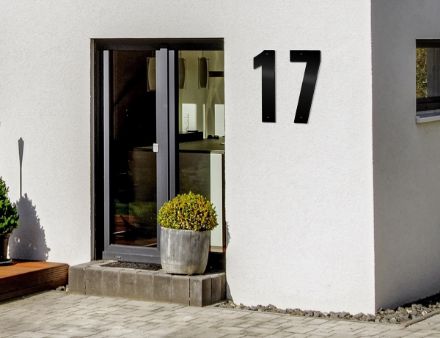 Bilde av Store husnummer, løse tall og bokstaver