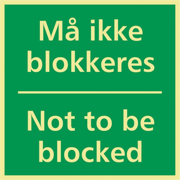 Mï¿½ ikke blokkeres