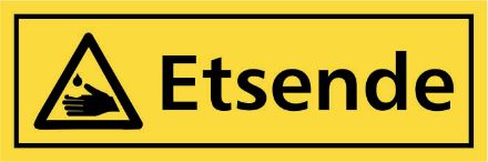 Bilde av Advarsel skilt: Etsende
