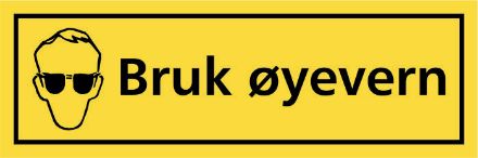 Bilde av Advarsel: Bruk øyevern