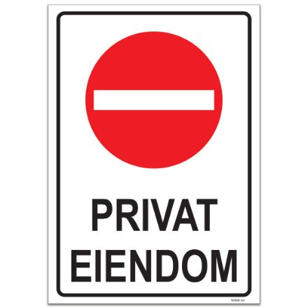 Bilde av Skilt: Privat Eiendom