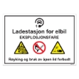 Ladestasjon for elbil, varselskilt
