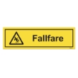 Fareskilt: Fallfare