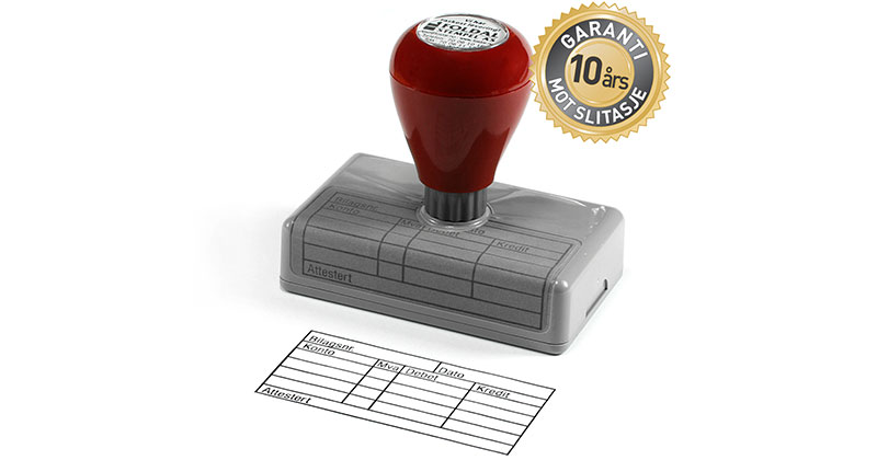 Tilpassede stempler med rubrikker du kan notere i | Foldal Stempel og Skilt