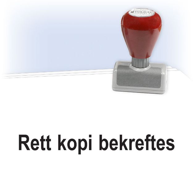 Bilde av Standard RETT KOPI BEKREFTES stempel