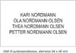 Postkasseskilt for Kvartal 17 boligsameie