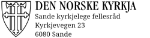 Bilde av Stempel for Den Norske kyrkja, med nynorsk tekst og adresse