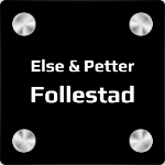 Bilde av Lite, enkelt dørskilt med bare navn. Festes med tape.