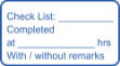 Bilde av Checklist stempel for skip