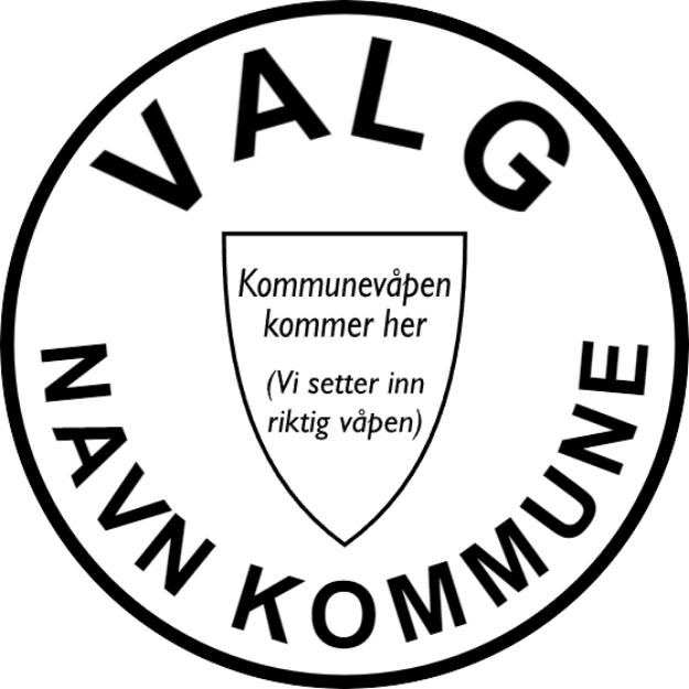 Bilde av Stempel for kommunevalg og stortingsvalg