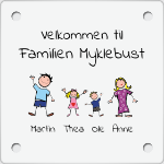 Bilde av Kun skiltplate, uten skruer og knotter