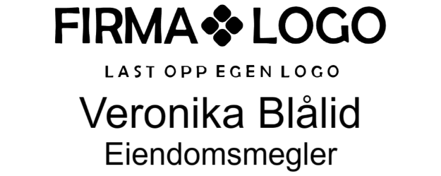 Bilde av Liten eiendomsmegler stempel med logo og tittel