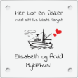 Bilde av Kun skiltplate, uten skruer og knotter