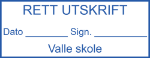 Bilde av Rett utskrift stempel