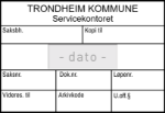 Bilde av Stort arkiv / journalstempel for kommuner