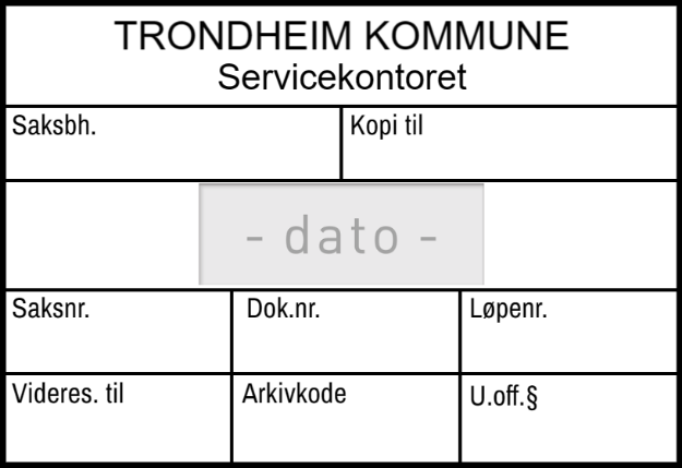 Bilde av Datostempel, for kommune stort