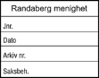 Bilde av Kirkestempel med rubrikker