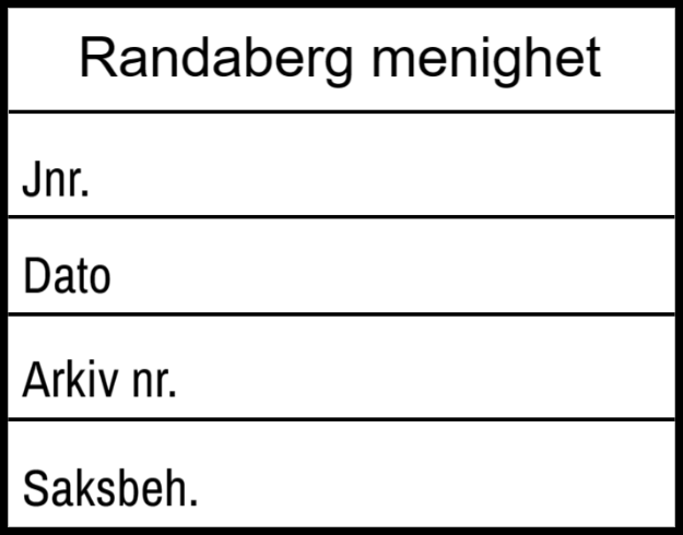 Bilde av Kirkestempel med rubrikker