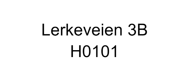 Bilde av Skilt for merking av leilighet, med gateadresse og leilighetsnummer
