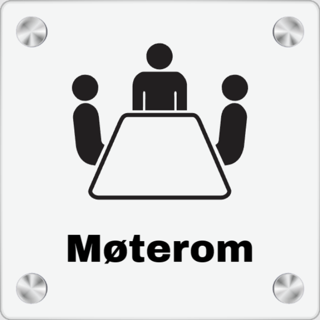 Bilde av Møterom-skilt i akryl