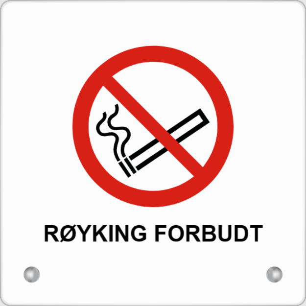 Bilde av Røyking forbudt bordskilt