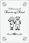 Bilde av Skilt i gaveeske: Velkommen til! Perfekt gave til bestemor og bestefar?