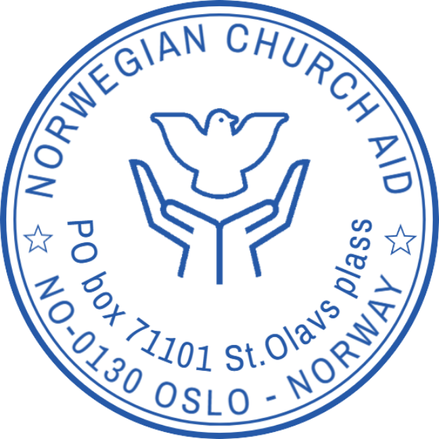 Bilde av Rundt stempel med logo og adresse
