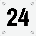 Bilde av Mal på husnummerskilt i akryl