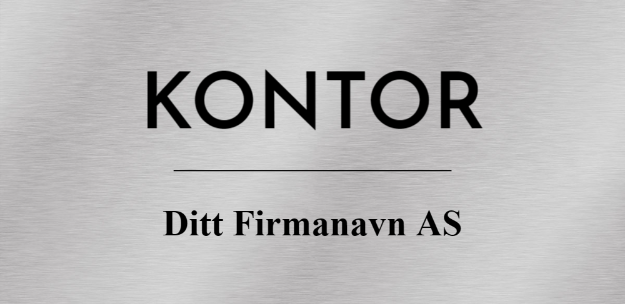 Bilde av Mal på dørskilt for kontor. Trykk for å endre.