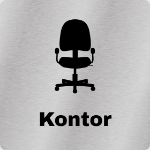 Bilde av Skilt for kontor med figur