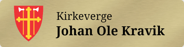 Bilde av Kontorskilt for kirkeverge