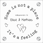 Bilde av Home is not a place skilt i klar akryl