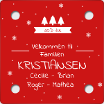 Bilde av Skiltplate med julemotiv