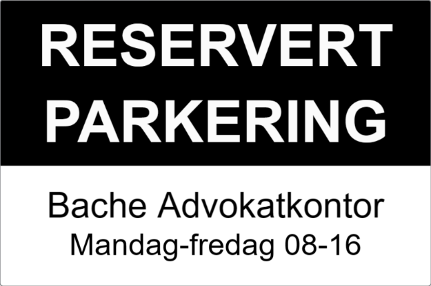 Bilde av Reservert parkering for ansatte, med firmanavn