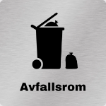 Bilde av Skilt for avfallsrom / søppelrom