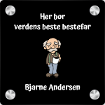 Bilde av Her bor verdens beste bestefar, en flott gave