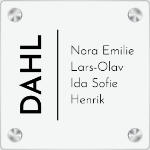 Bilde av Moderne dørskilt