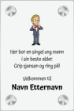 Bilde av Dørskilt: Her bor en singel mann