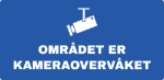 Bilde av Skilt som viser at området er kamerovervåket