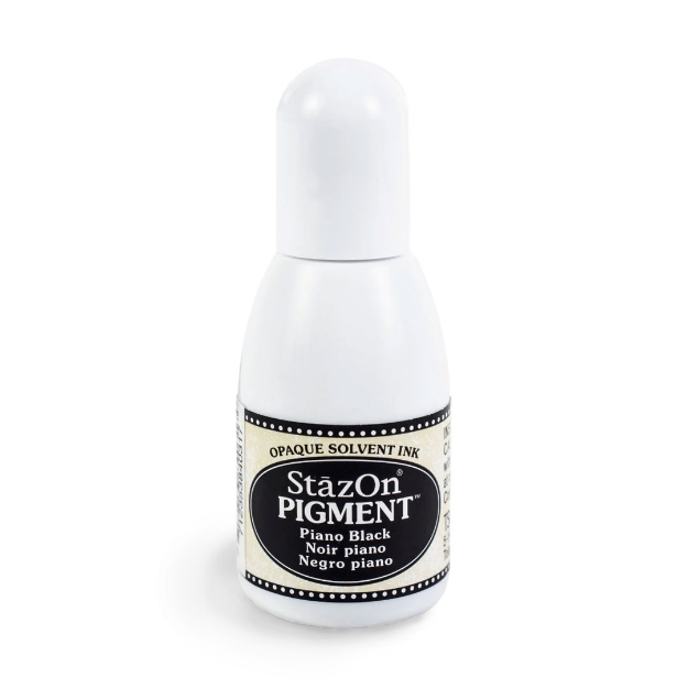 Refill flaske med stempelfarge for etterfylling av Stazon Pigment stempelputer.