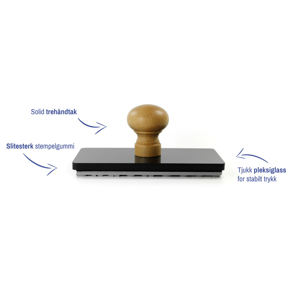 Stort stempel for papirposer | Foldal Stempel og Skilt