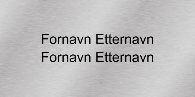 Bilde av Rimelige dørskilt for leiligheter, med tape