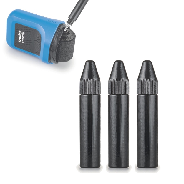 3-pk refill blekk for Trodat ID Protector personvernrulle rullestempel