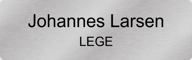 Bilde av Navneskilt for lege, skilt med klemme