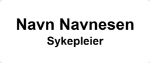 Bilde av Mal på ny navneskiltplate til din skiltmappe