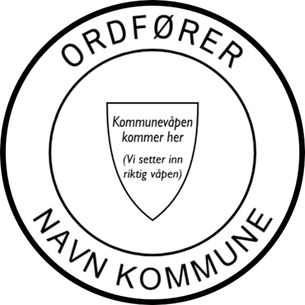 Bilde av Rundt kommunestempel for ordfører