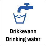 Bilde av Drikkevann skilt - Drinking water
