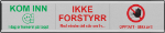Bilde av Morsomt ledig/opptatt skilt med valgfri tekst