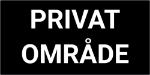 Bilde av Skilt for Privat område