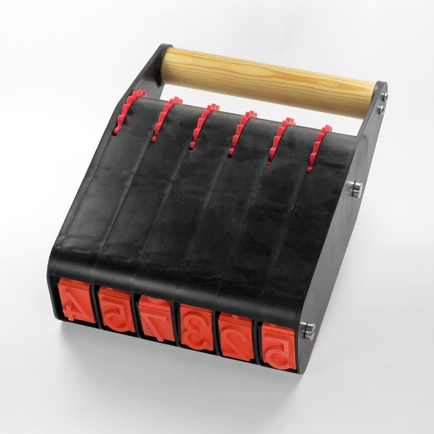 Numrex stempel med store justerbare tall - 35mm 6 nummer. For stempling av treverk, tømmer, papp og emballasje der god synlighet er viktig.